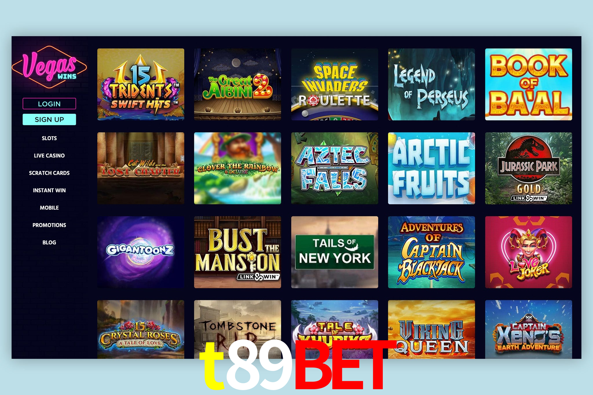 Experiência VIP t89bet